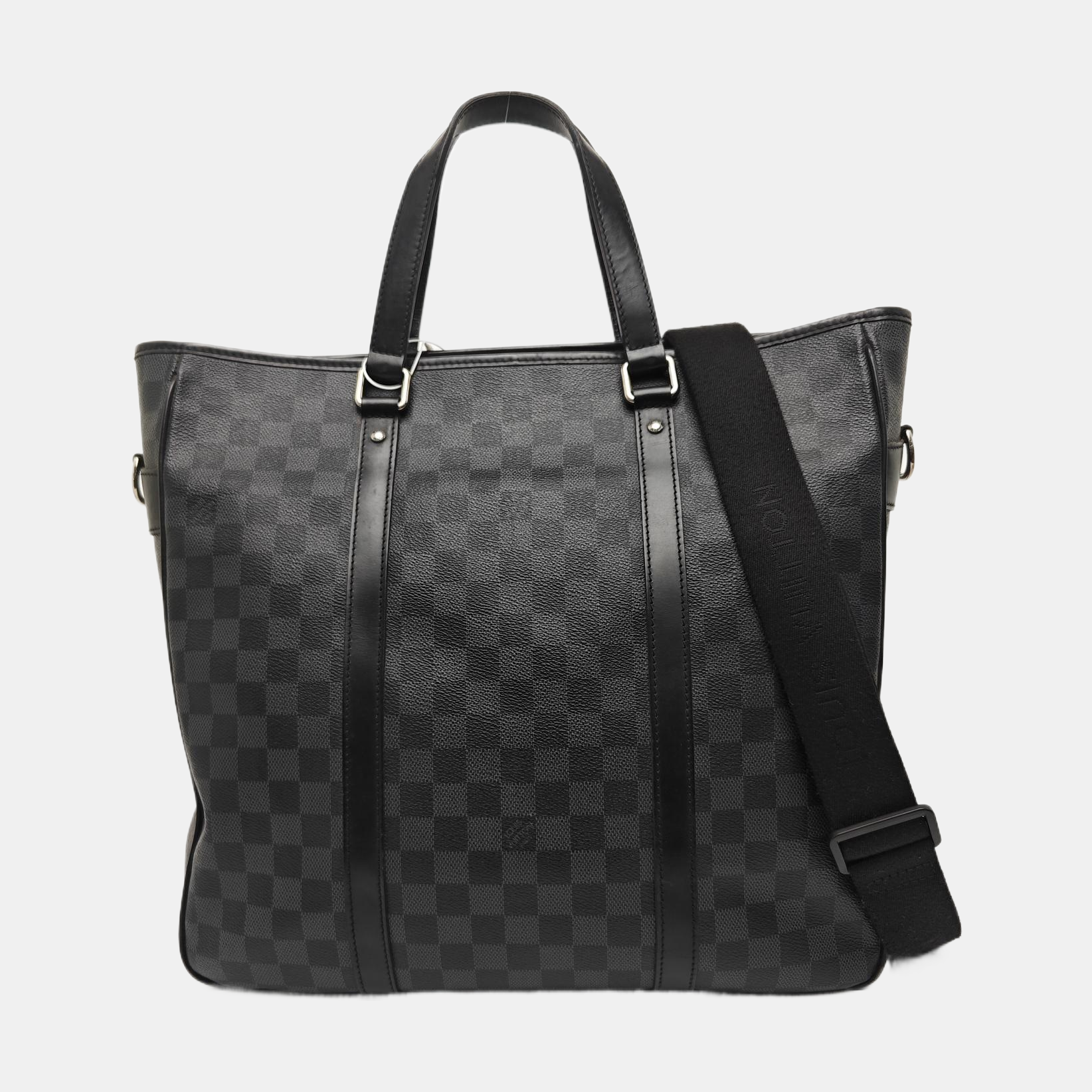 TADAO MM Damier Graphite Coated Canvas Gray