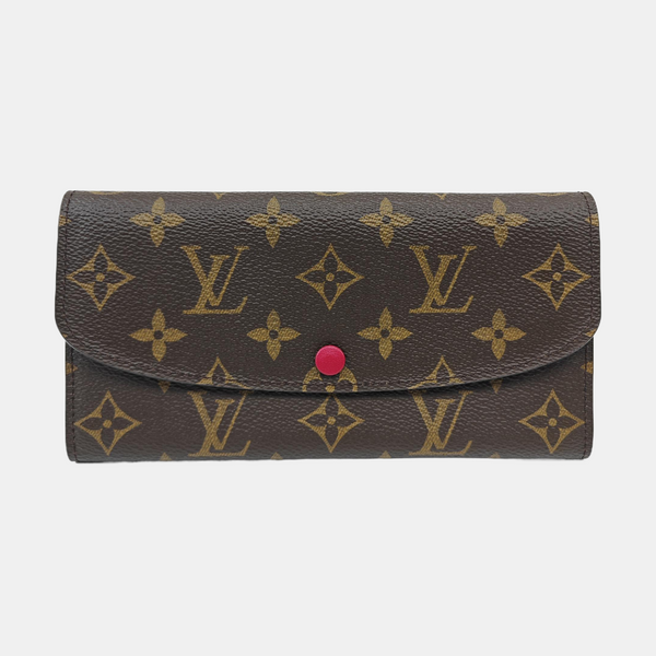 EMILIE Monogram Coated Canvas Brown Wallet
