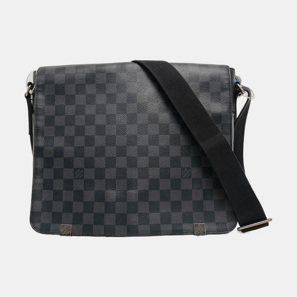 DISTRICT MM Damier Graphite Coated Canvas Gray