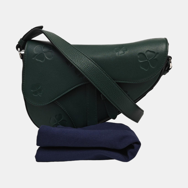 Saddle Medium Calfskin Green