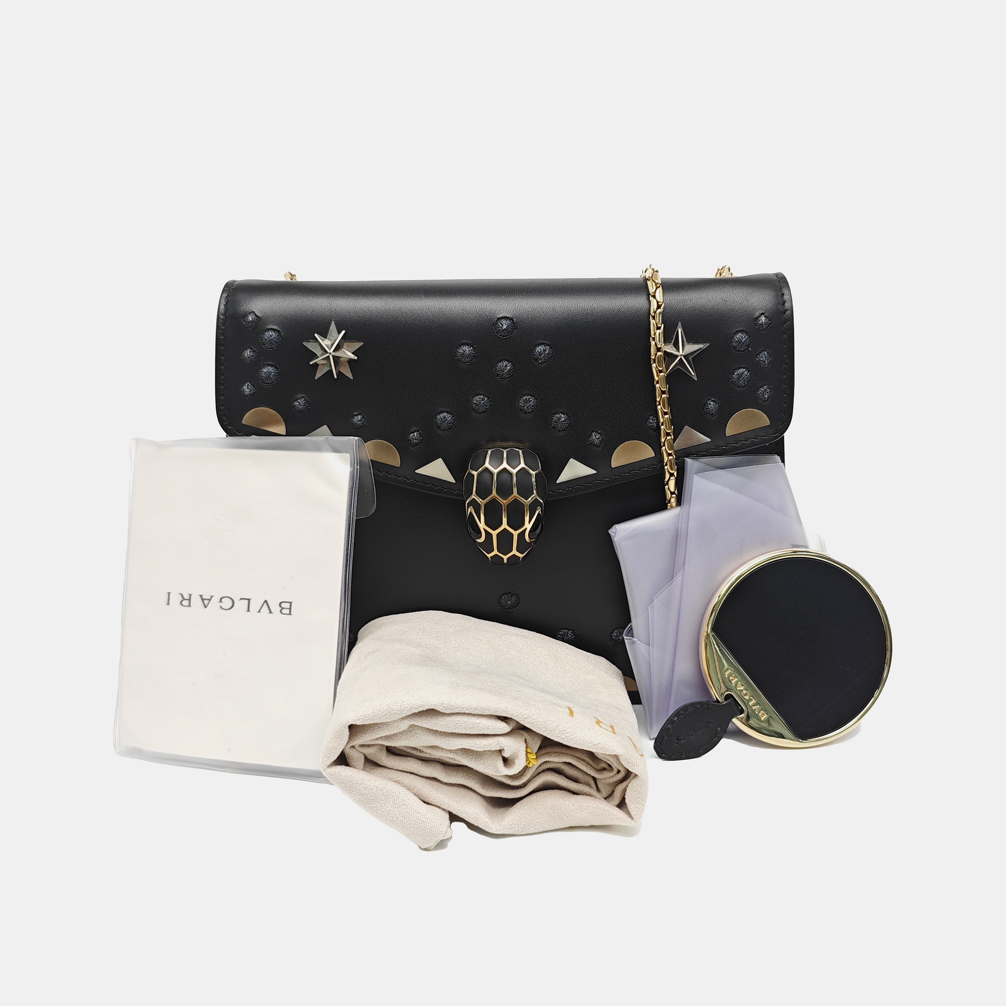 SERPENTI FOREVER Small Calfskin Black