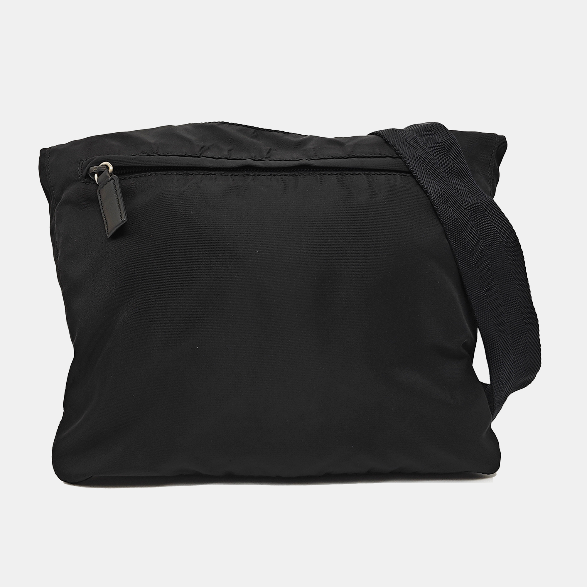 Nylon Shoulder Bag Black