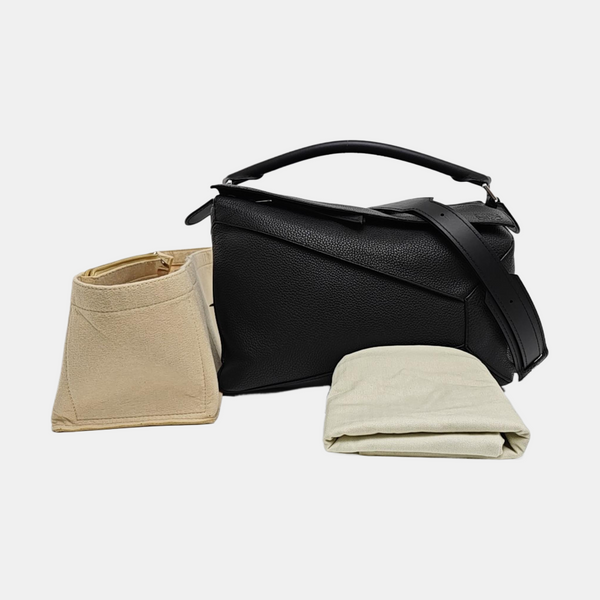 Puzzle Large Calfskin Black
