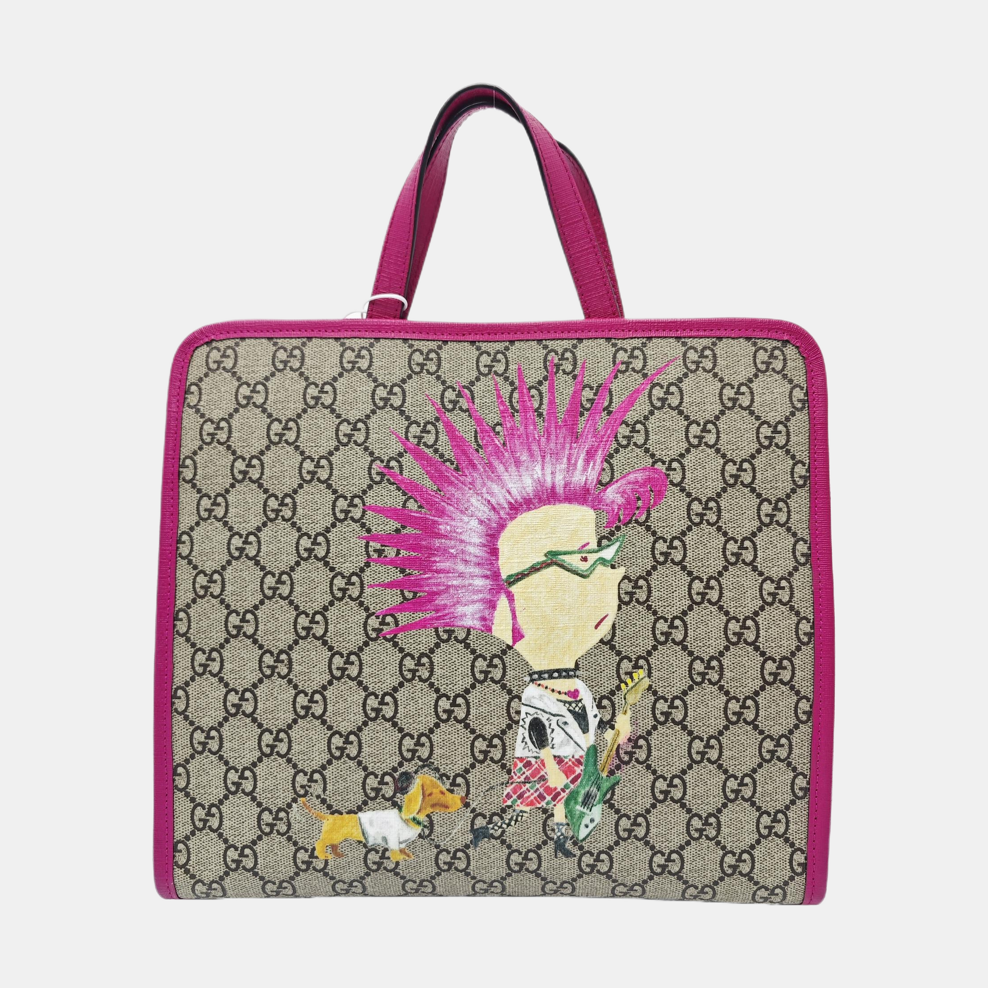 Children’s GG Bucket Monogram Coated Canvas Beige