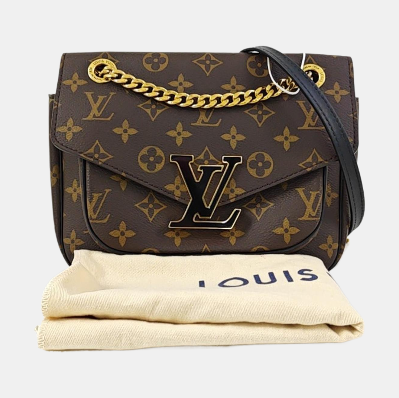PASSY Monogram Coated Canvas Brown