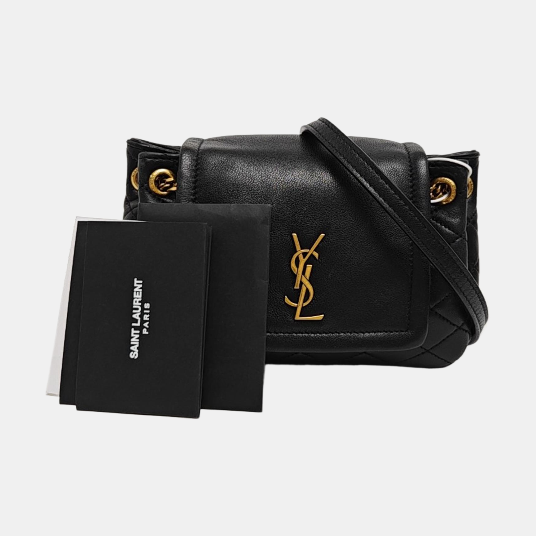 NOLITA Mini Quilted Lambskin Black