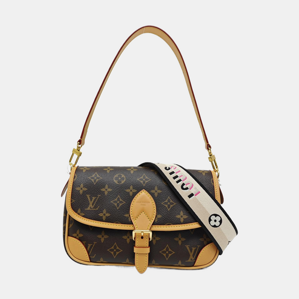 DIANE Monogram Coated Canvas Brown