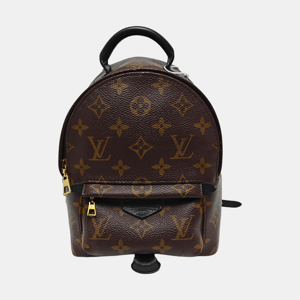 PALM SPRINGS Mini Monogram Coated Canvas Brown