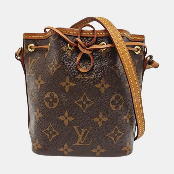NÉONOÉ Nano Monogram Coated Canvas Brown