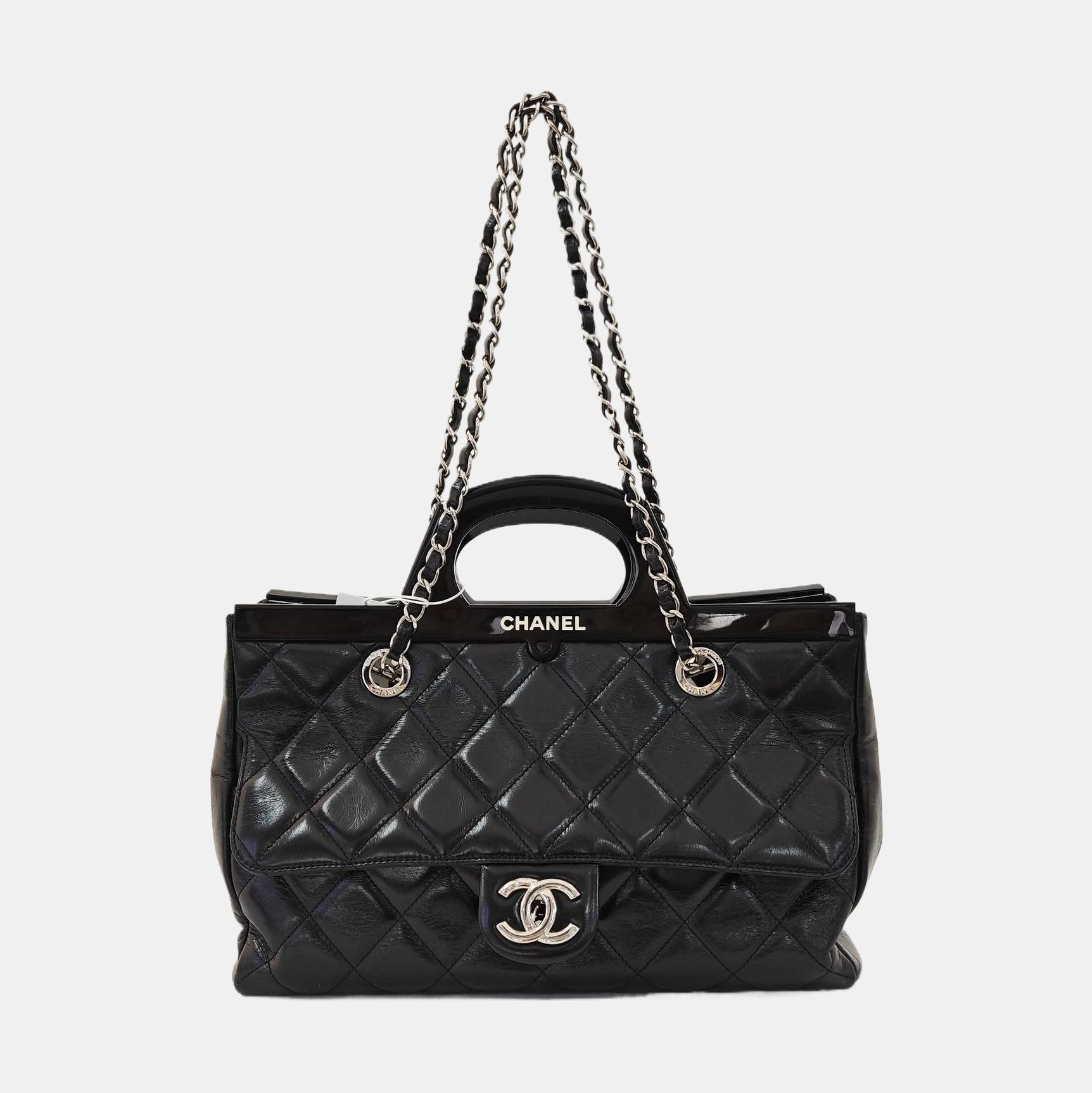 Small Quilted Calfskin Black