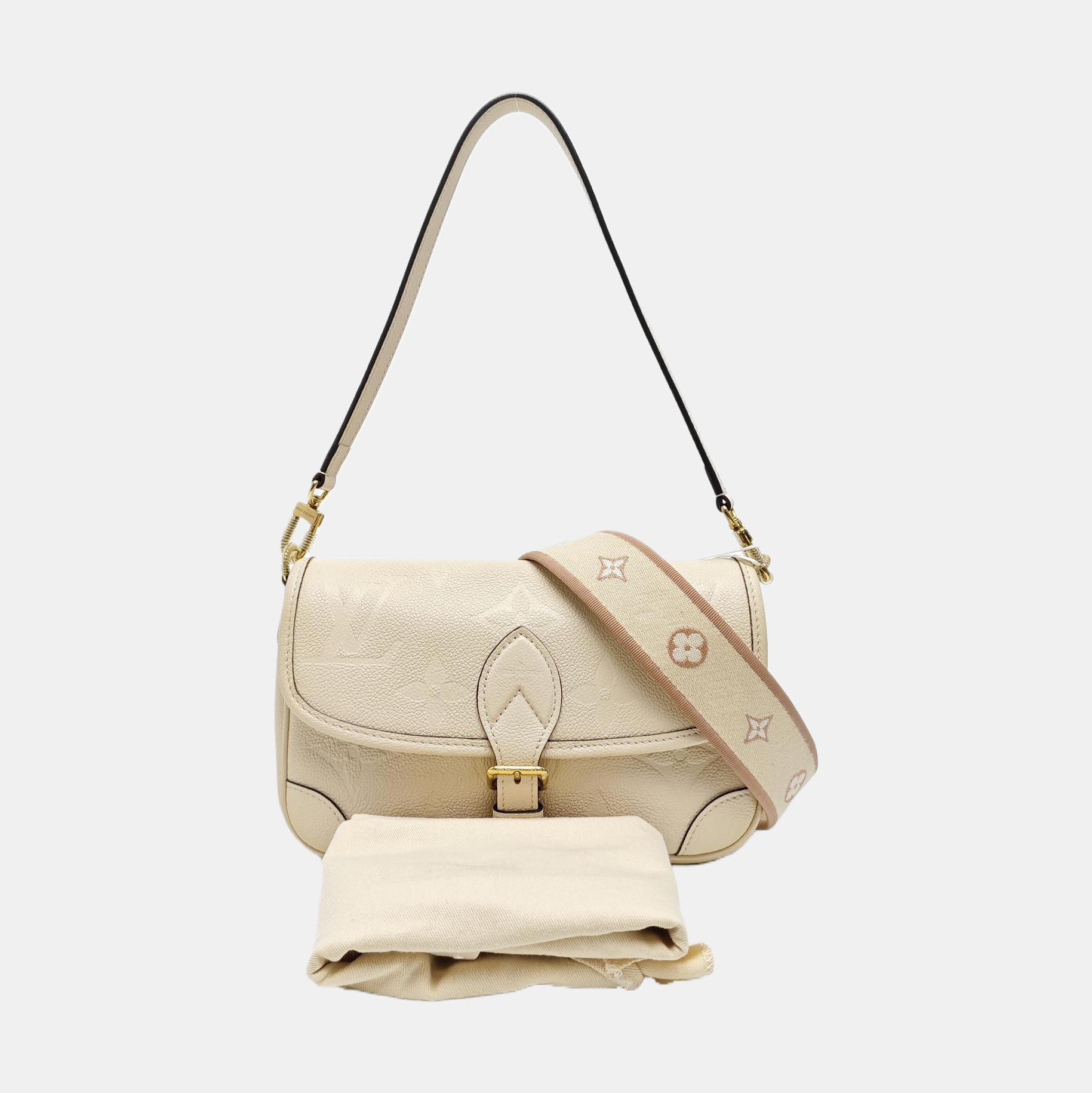 DIANE Monogram Calfskin Beige