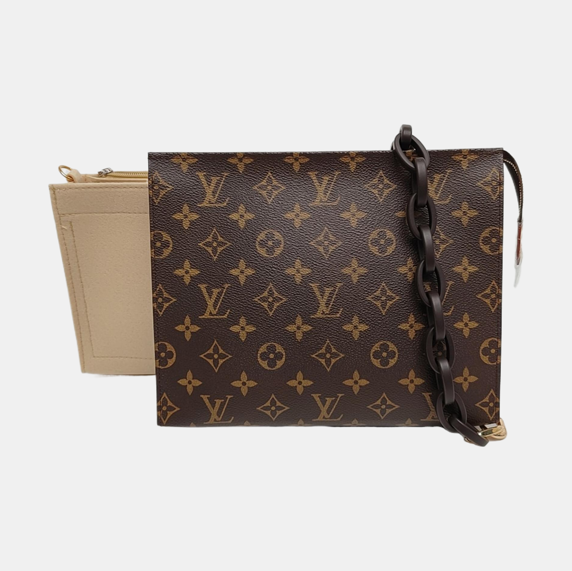TOILET POCKET 26 Monogram Coated Canvas Brown