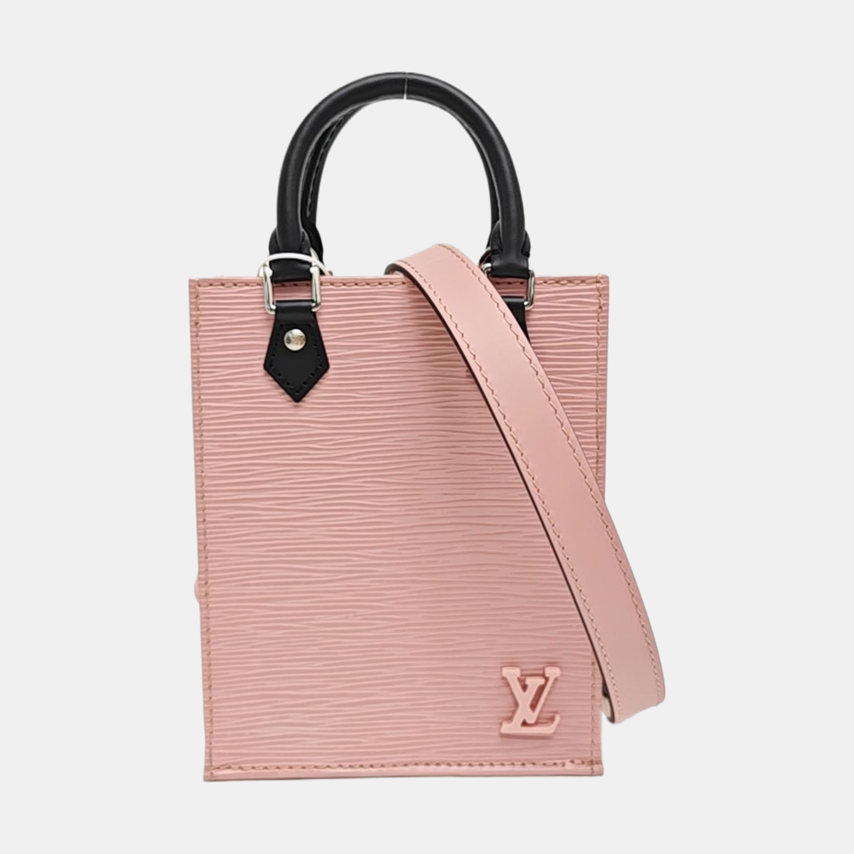 SAC PLAT Mini Epi Pink