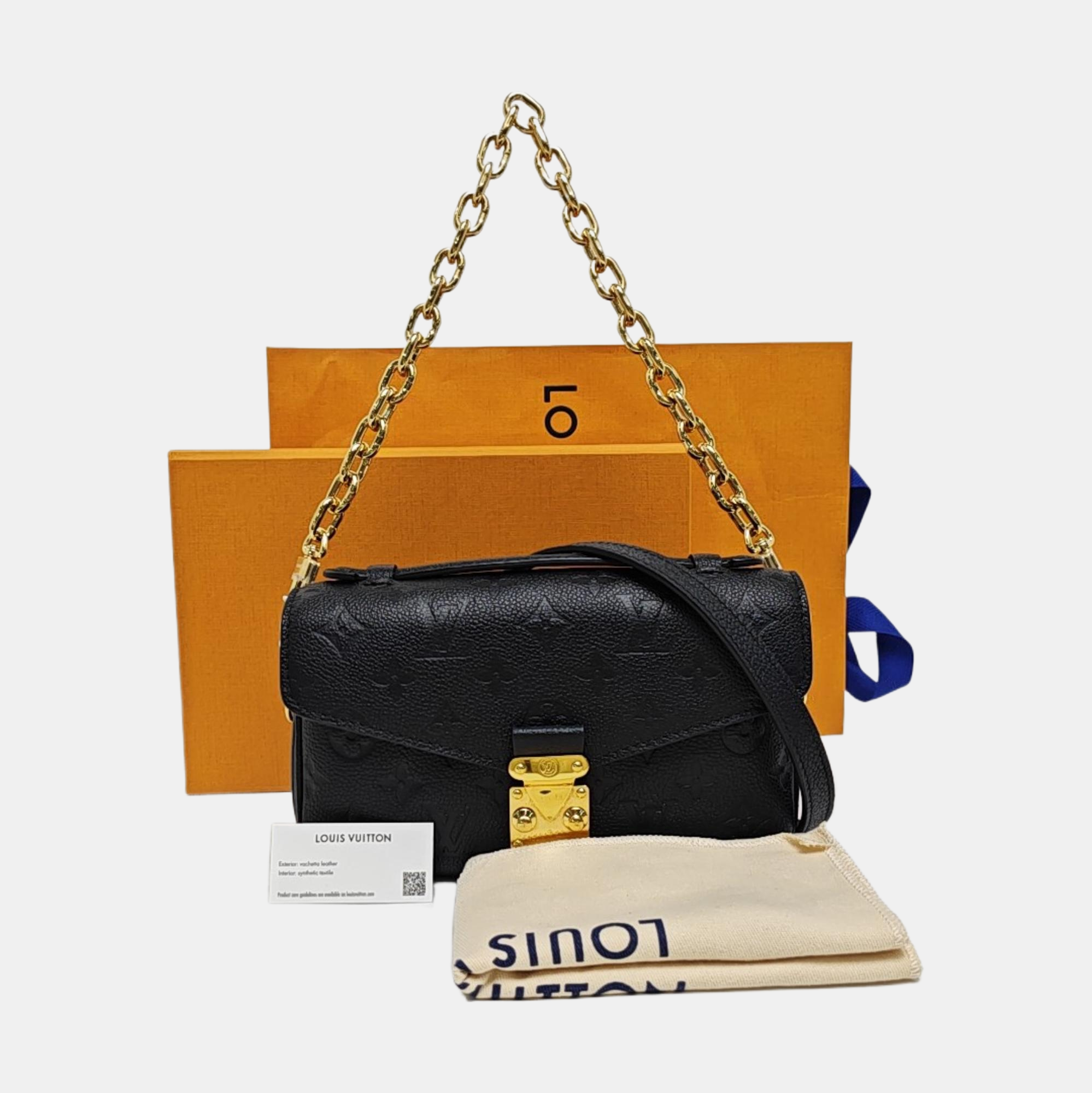 MÉTIS EAST WEST Monogram Calfskin Black