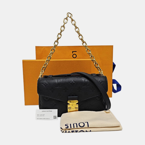 MÉTIS EAST WEST Monogram Calfskin Black