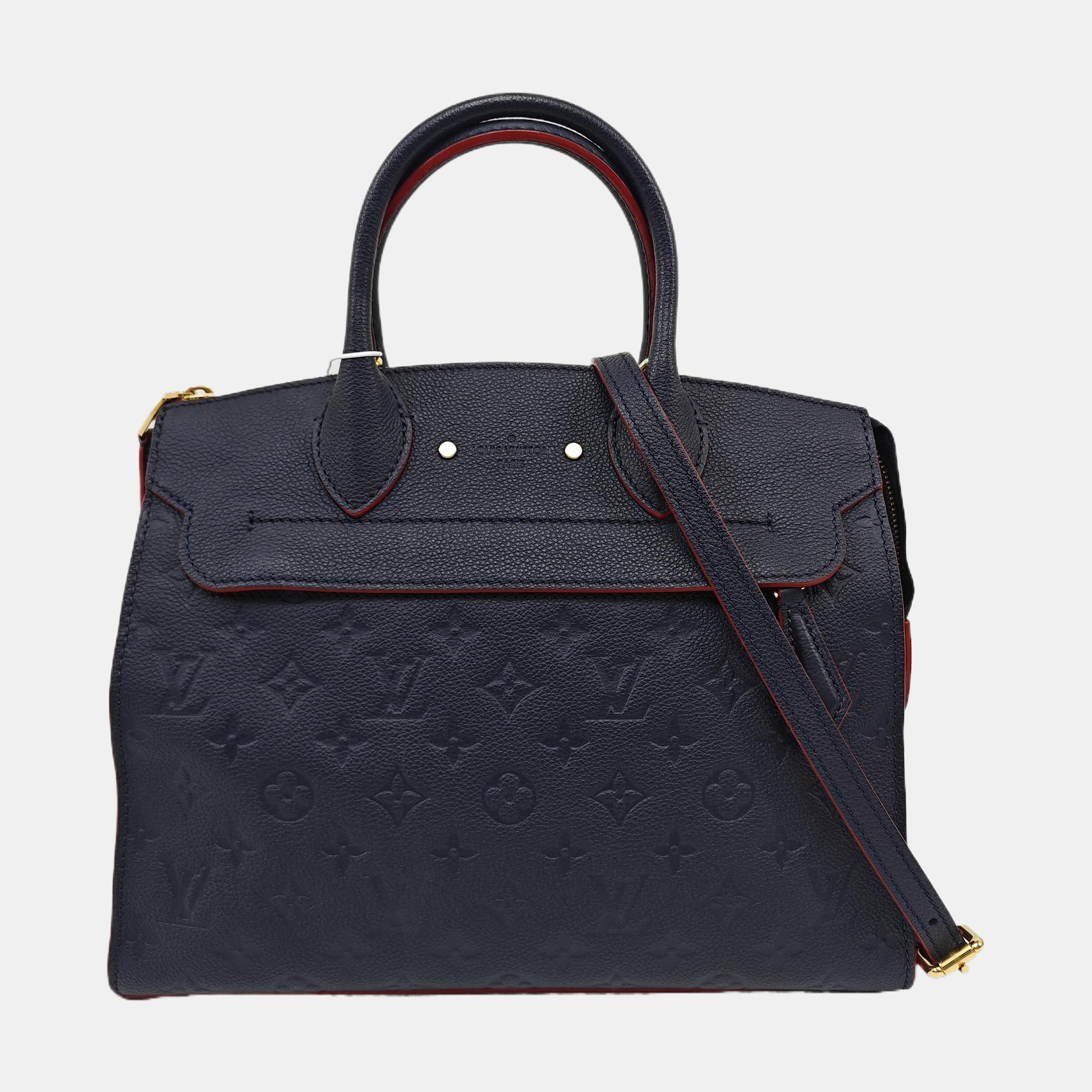 PONNEUF MM Monogram Calfskin Blue