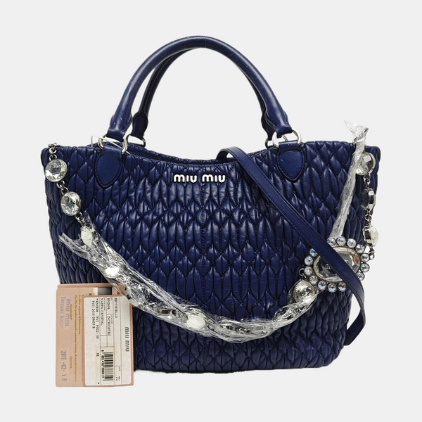 Quilted Lambskin Blue