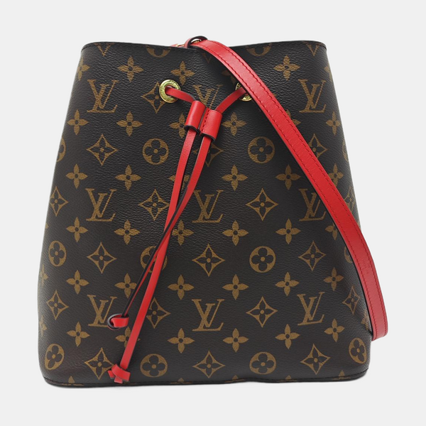 NÉONOÉ MM Monogram Coated Canvas Brown