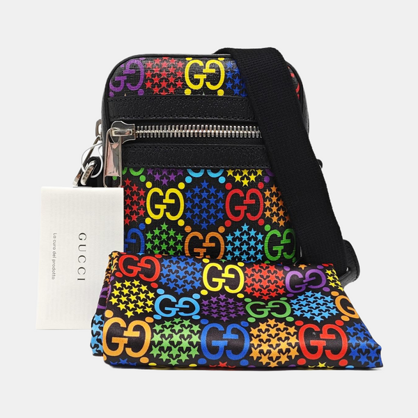 Psychedelic Monogram Coated Canvas Black