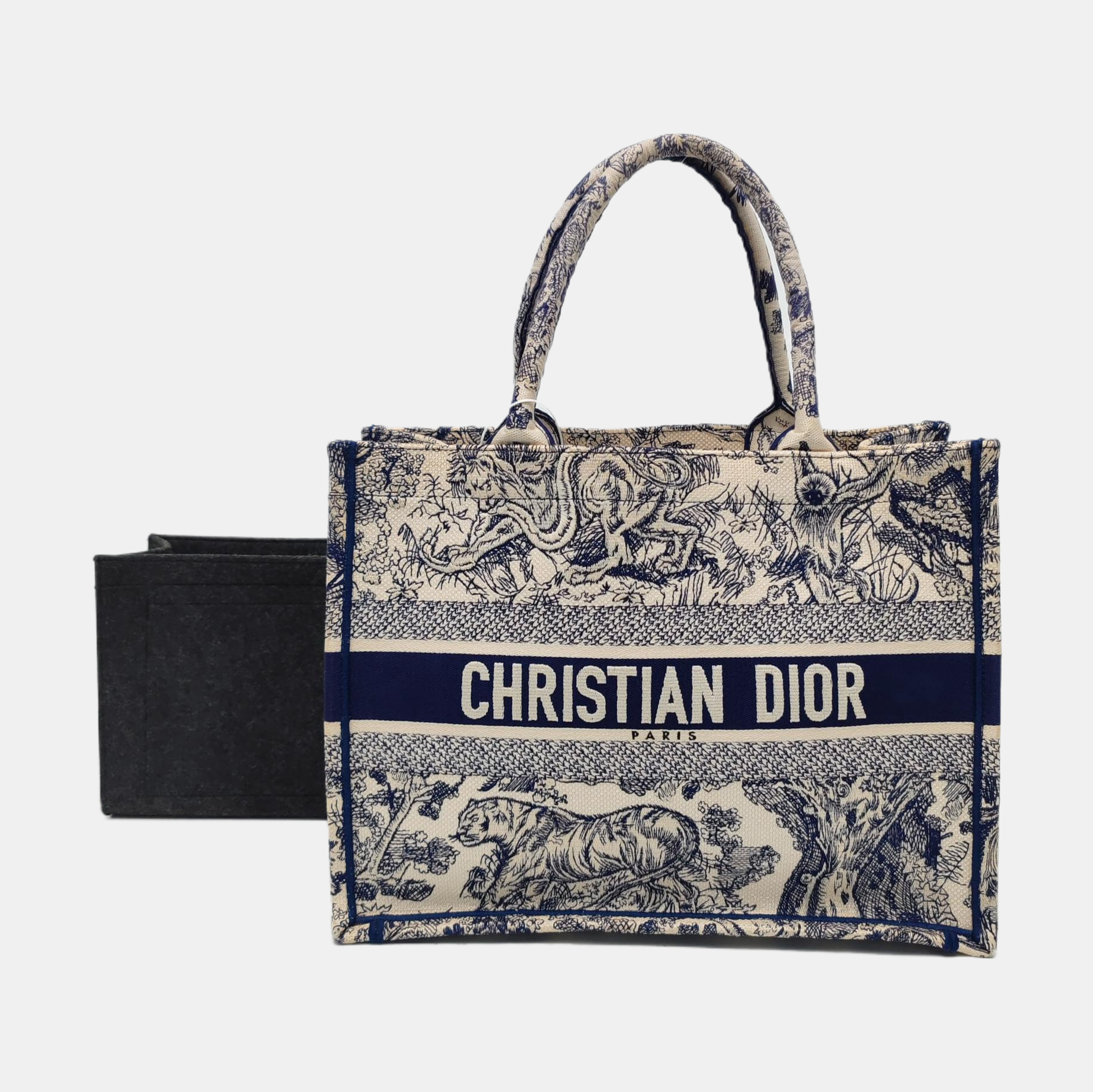 Book Tote Medium Canvas Blue