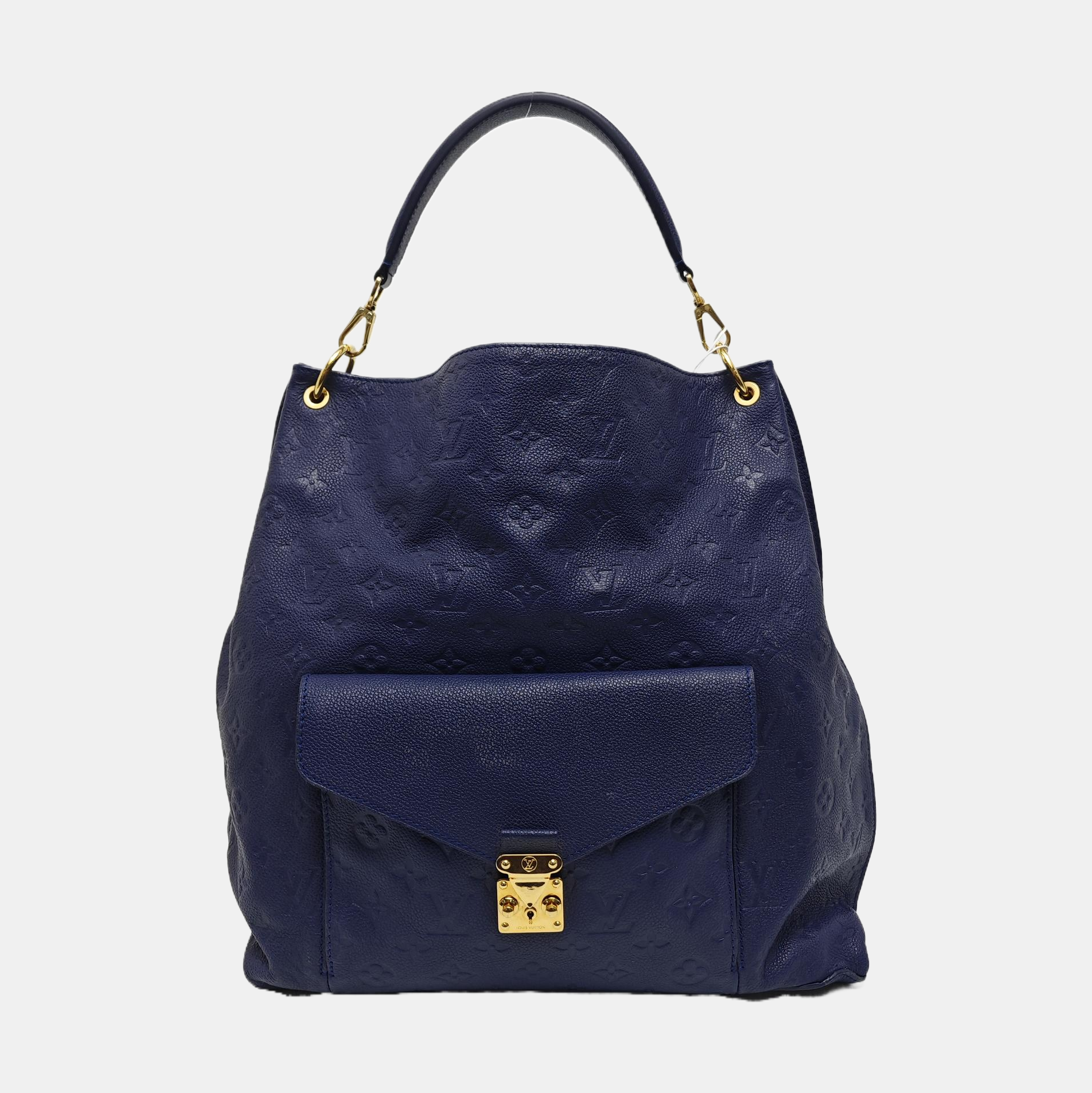 Authenticated pre-owned  MÉTIS Monogram Calfskin Blue - Bucket Bag at Looply