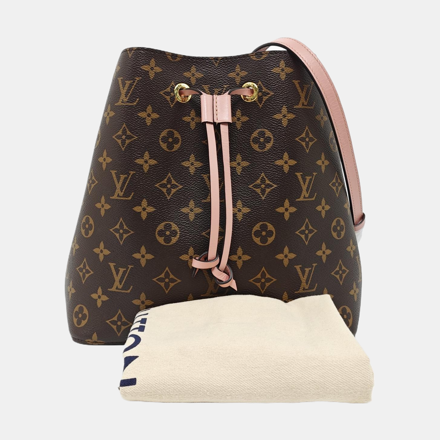 NÉONOÉ MM Monogram Coated Canvas Brown