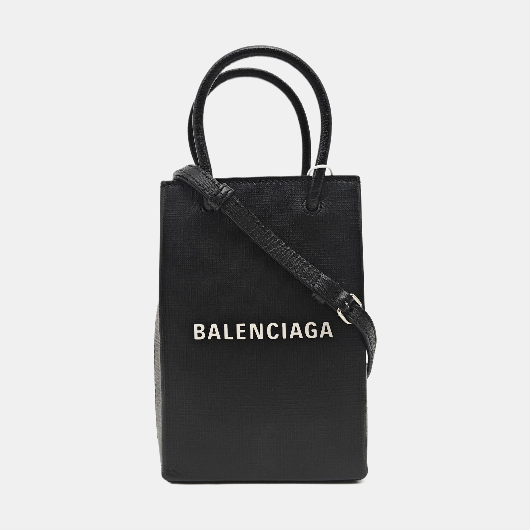 Shopping Bag Calfskin Black