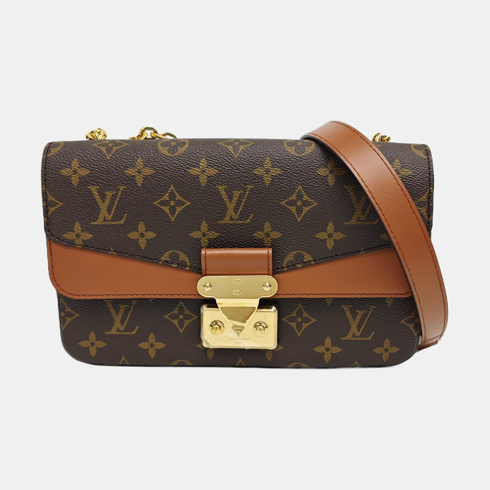 MARCEAU Monogram Coated Canvas Brown