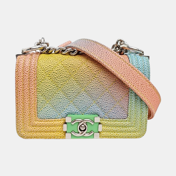 BOY CHANEL Quilted Calfskin Multicolor