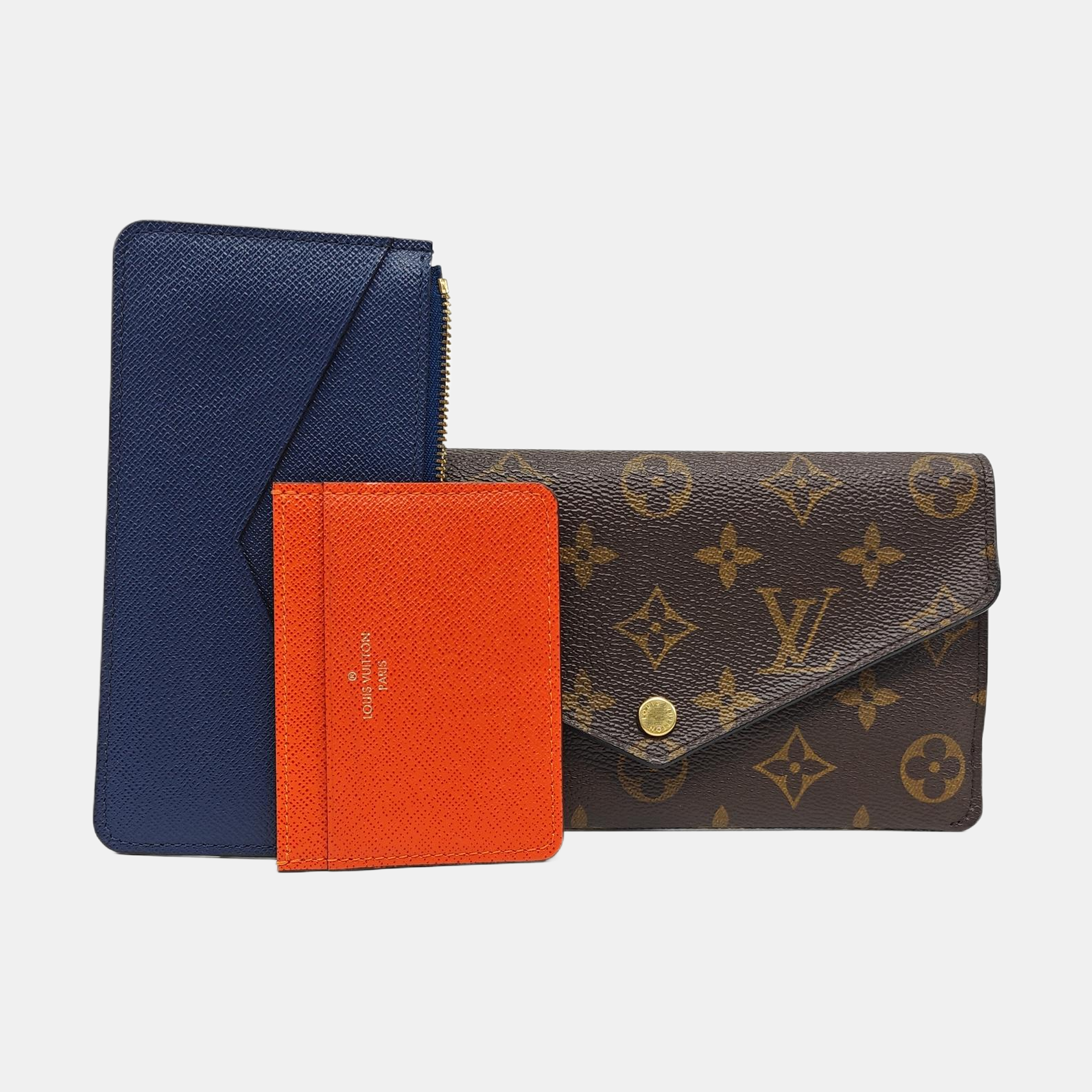 JEANNE Monogram Coated Canvas Brown Wallet