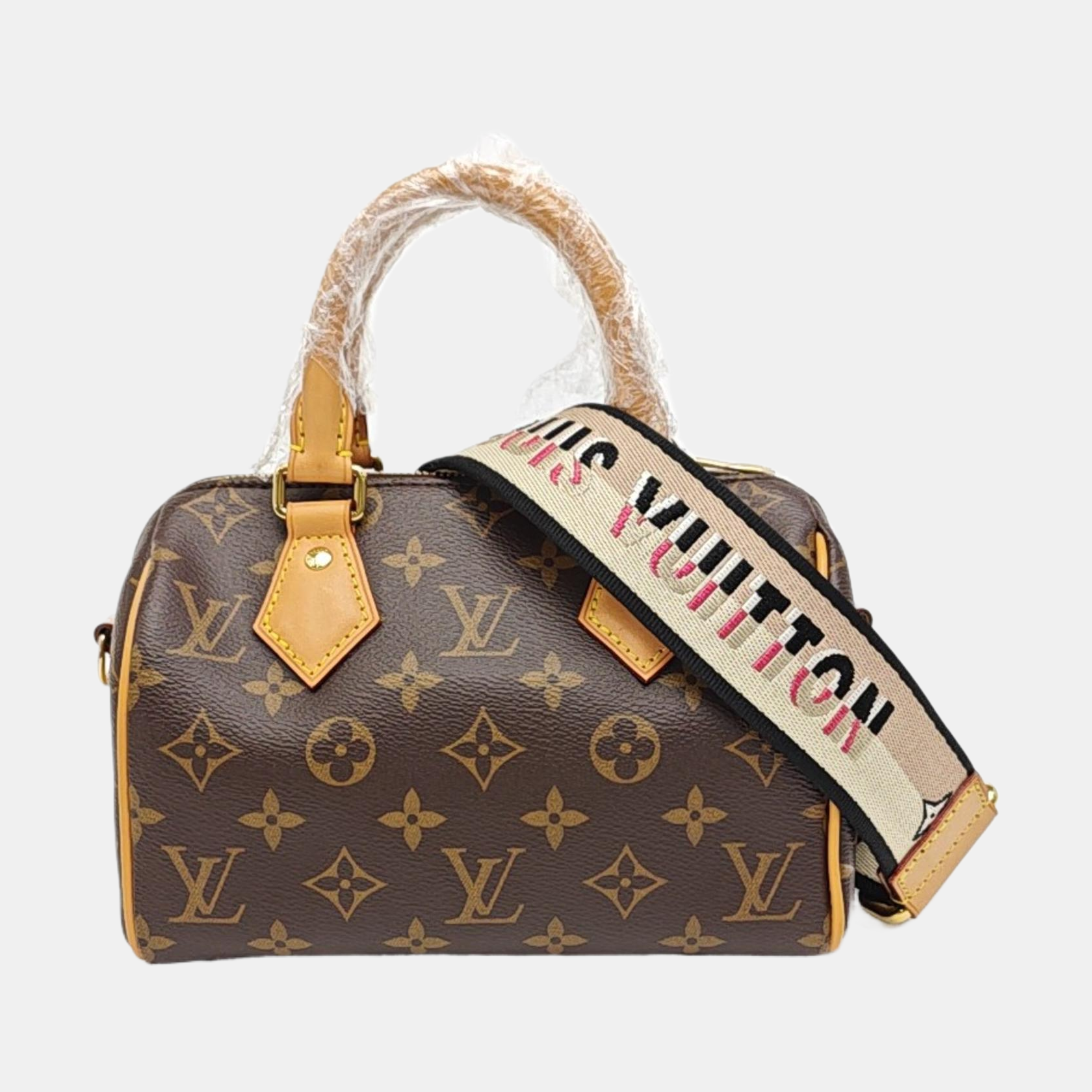 SPEEDY 20 Monogram Coated Canvas Brown