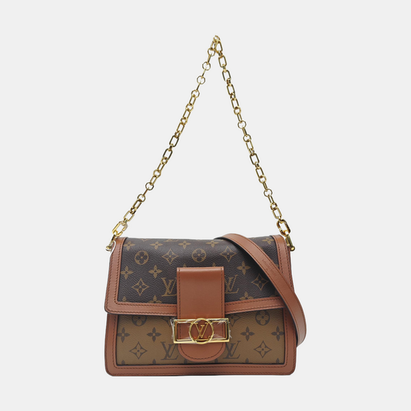 DAUPHINE MM Monogram Coated Canvas Brown