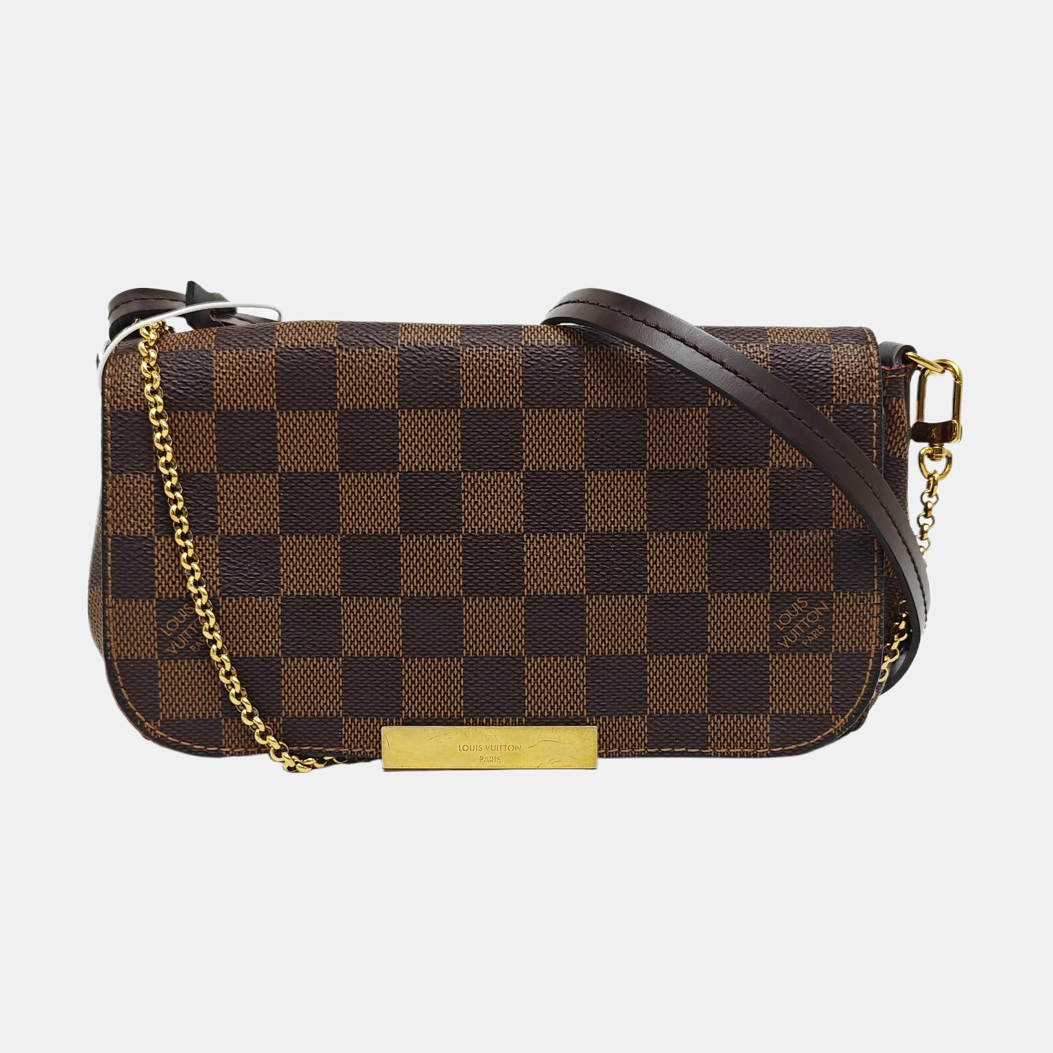FAVORITE PM Damier Ebene Coated Canvas Brown