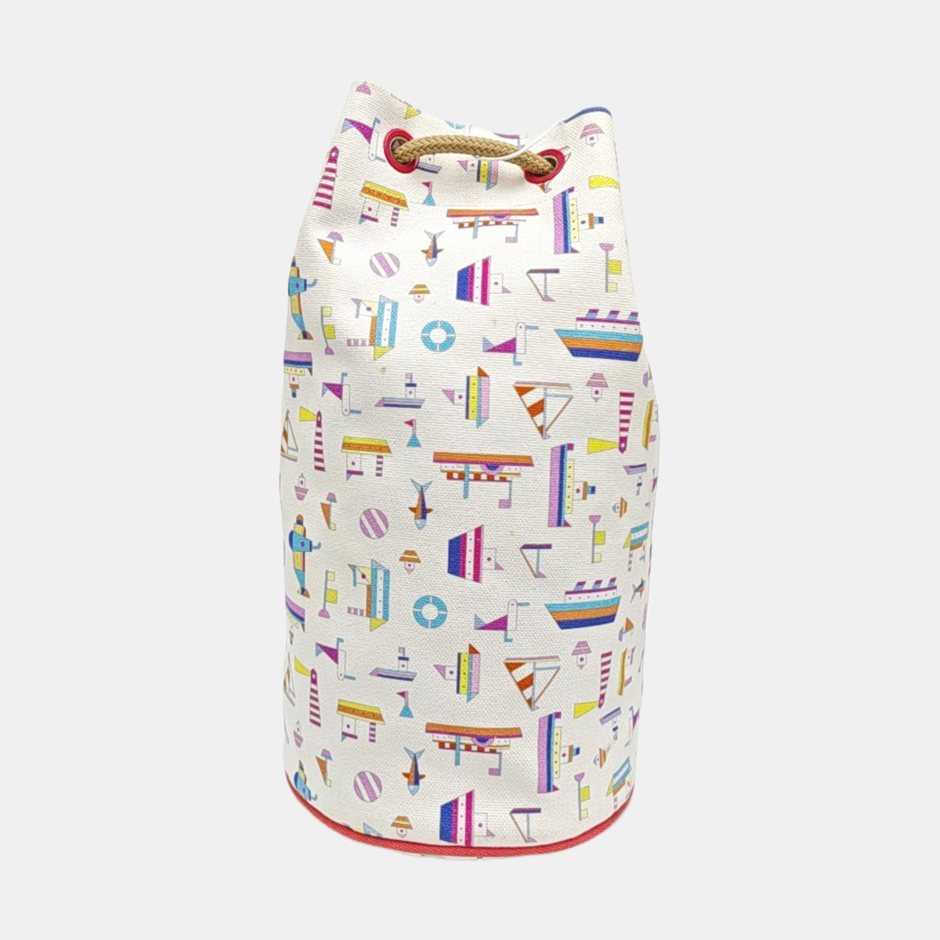 Canvas Bucket Bag White