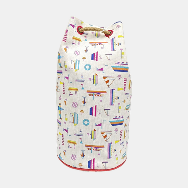 Canvas Bucket Bag White