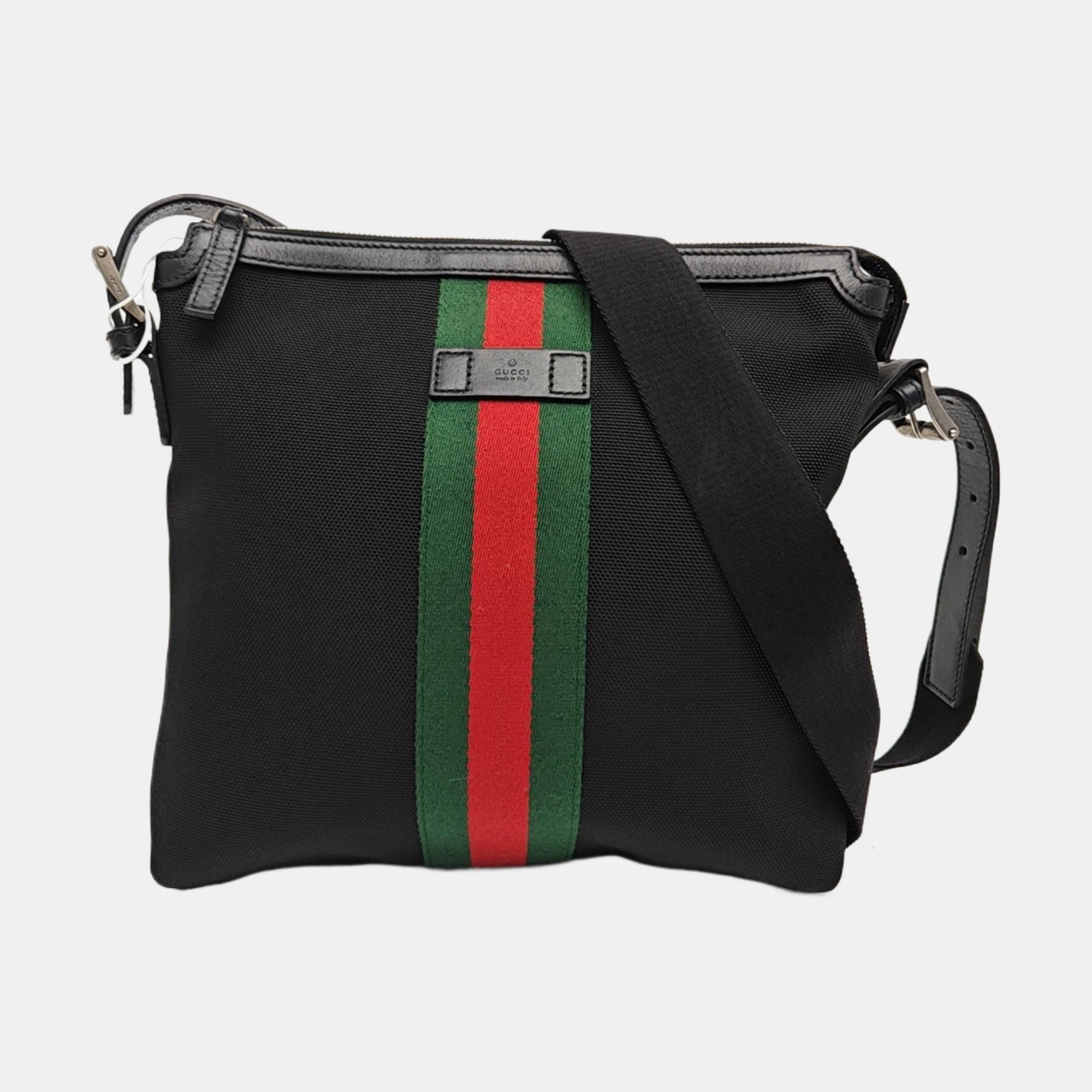 Fabric Shoulder Bag Black