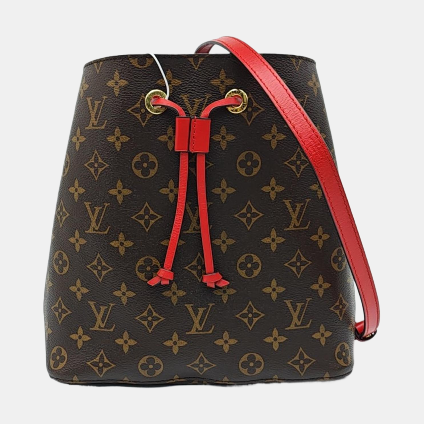 NÉONOÉ MM Monogram Coated Canvas Brown