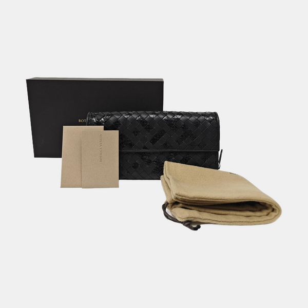 Olimpia Calfskin Black Wallet