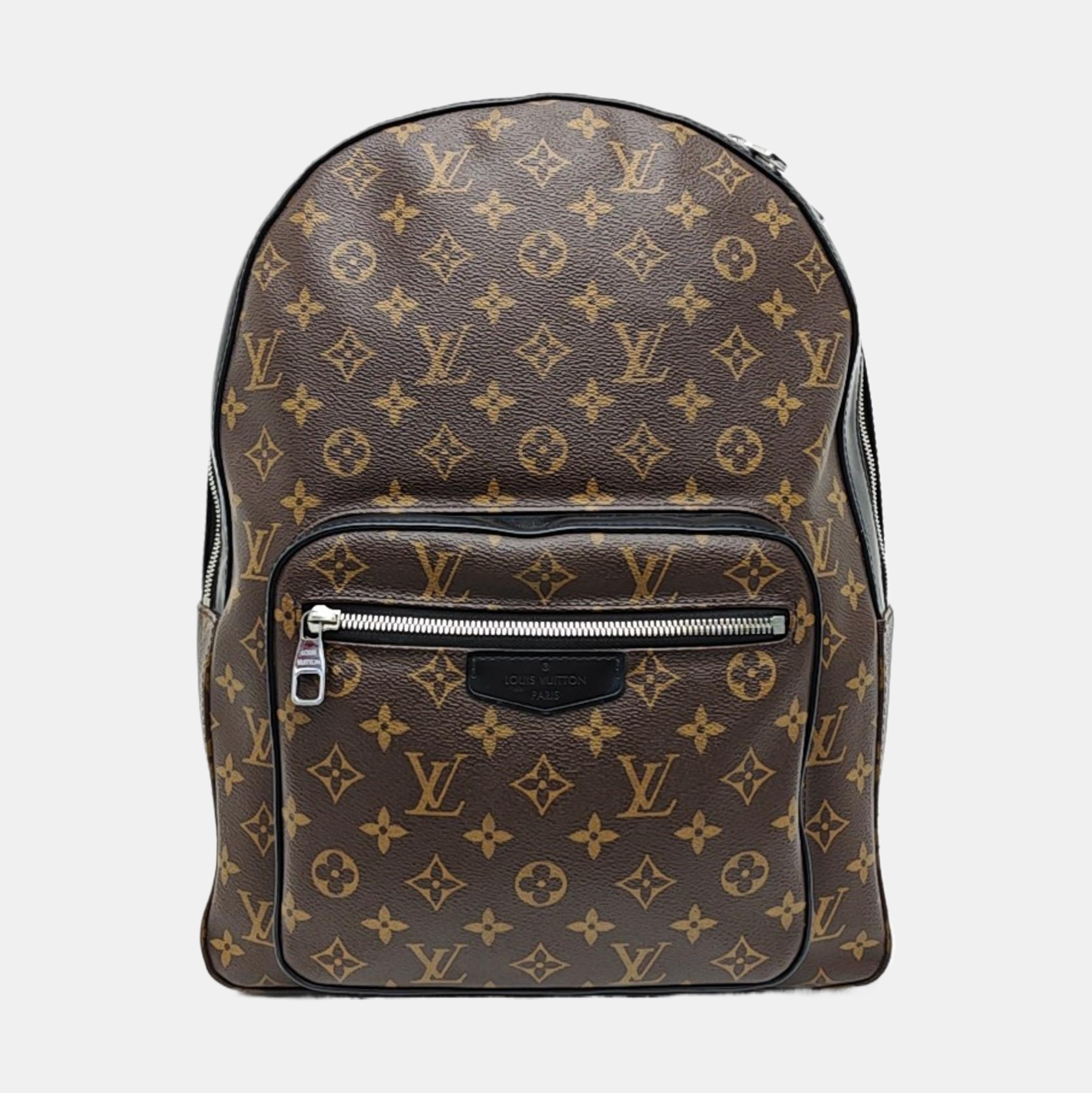 JOSH Monogram Coated Canvas Brown