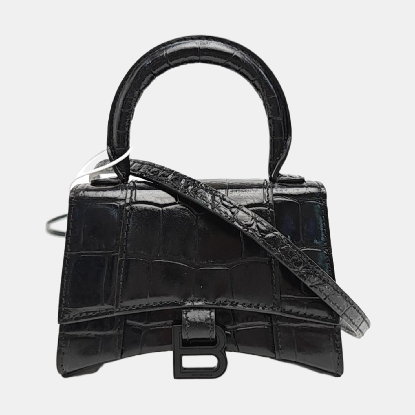 Hourglass Mini Calfskin Black