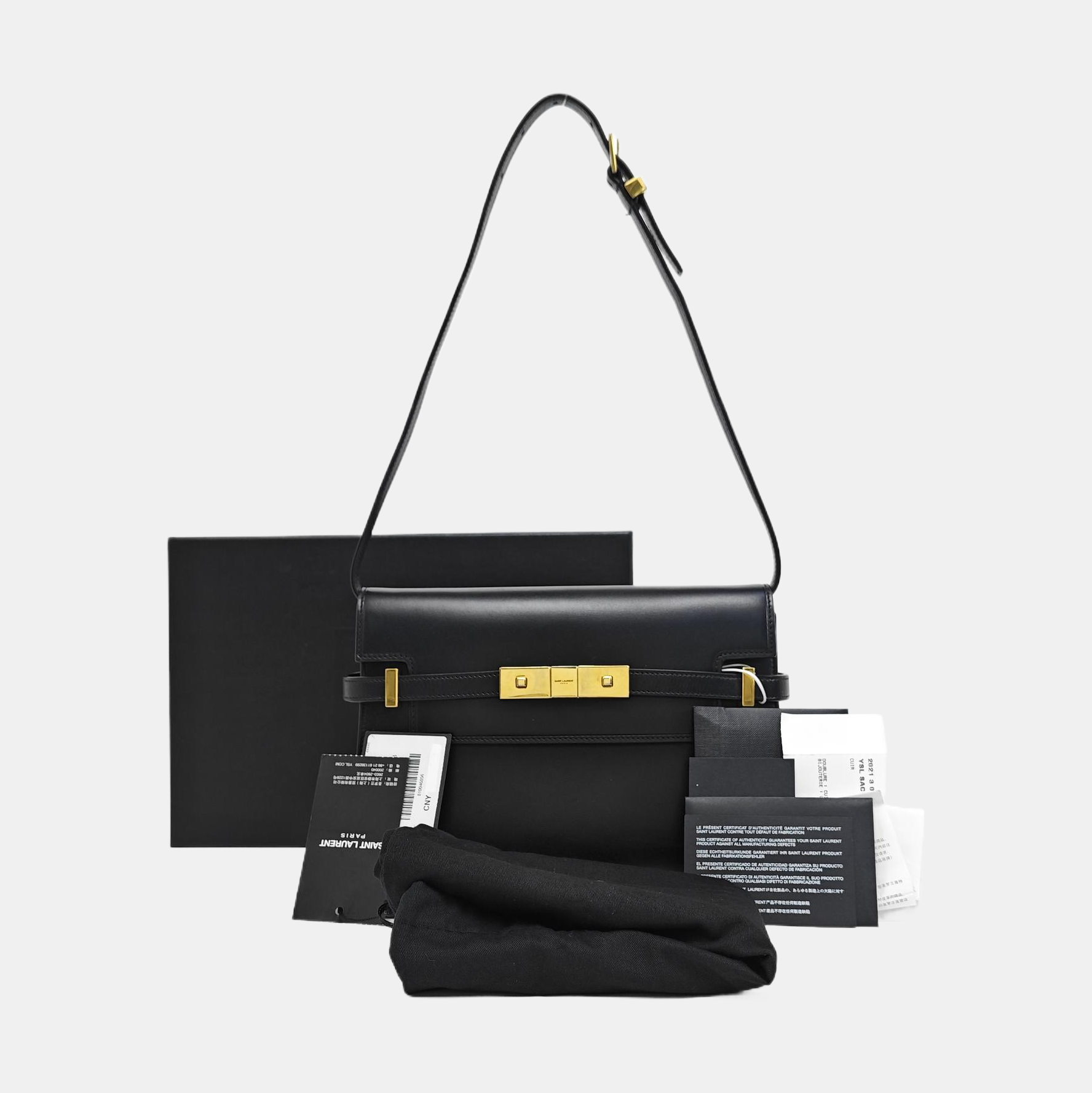MANHATTAN Small Calfskin Black