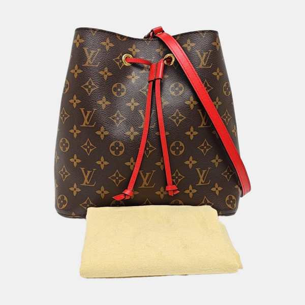NÉONOÉ MM Monogram Coated Canvas Brown