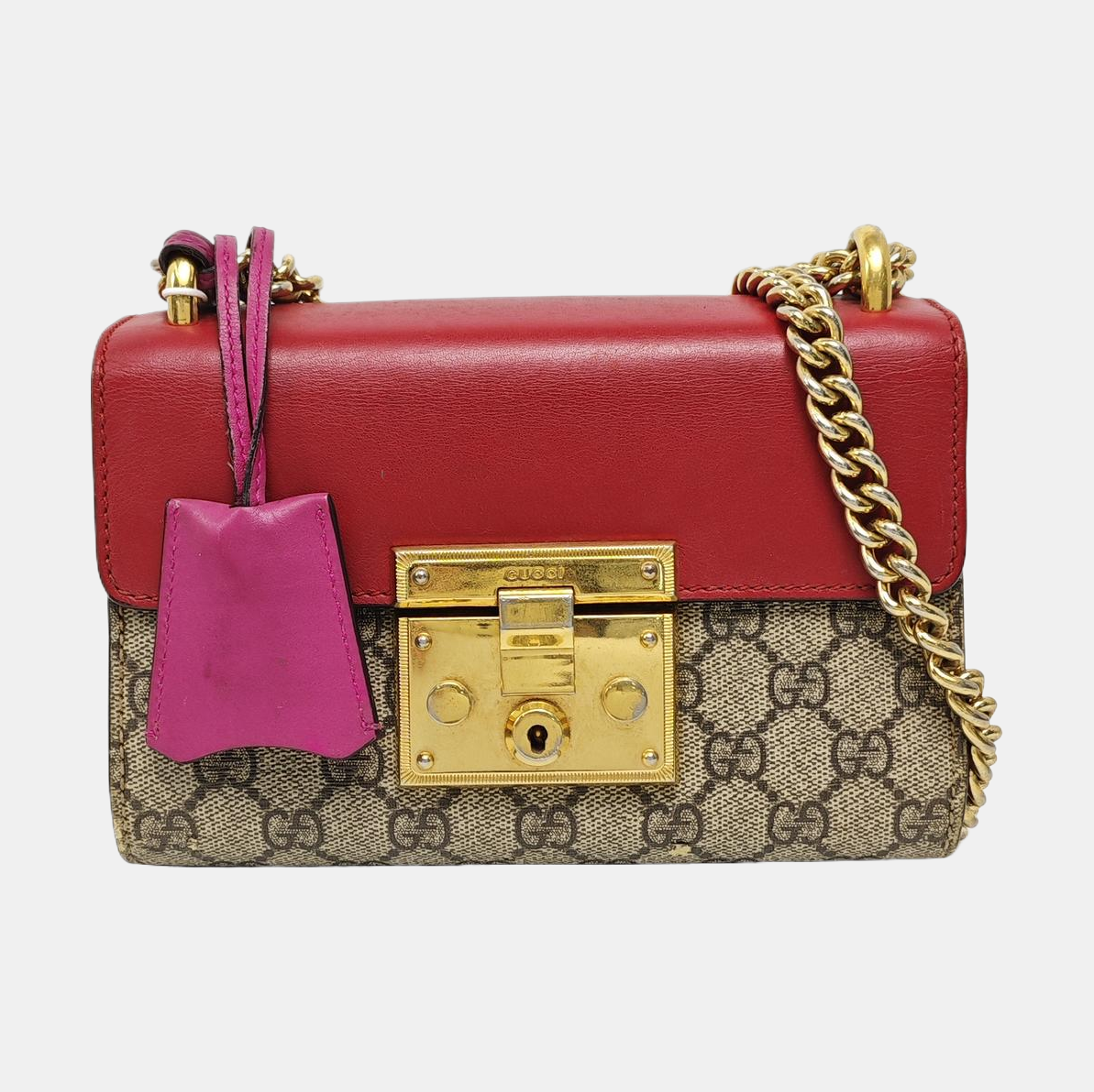 Padlock Small Monogram Coated Canvas Multicolor