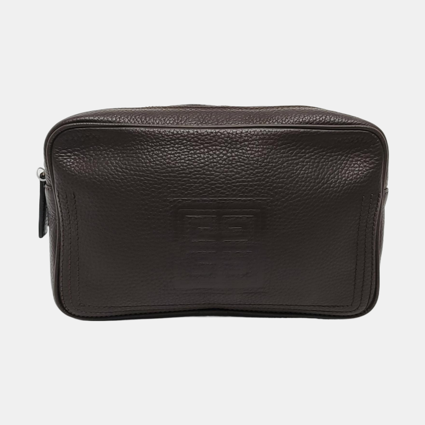 Leather Clutch Brown