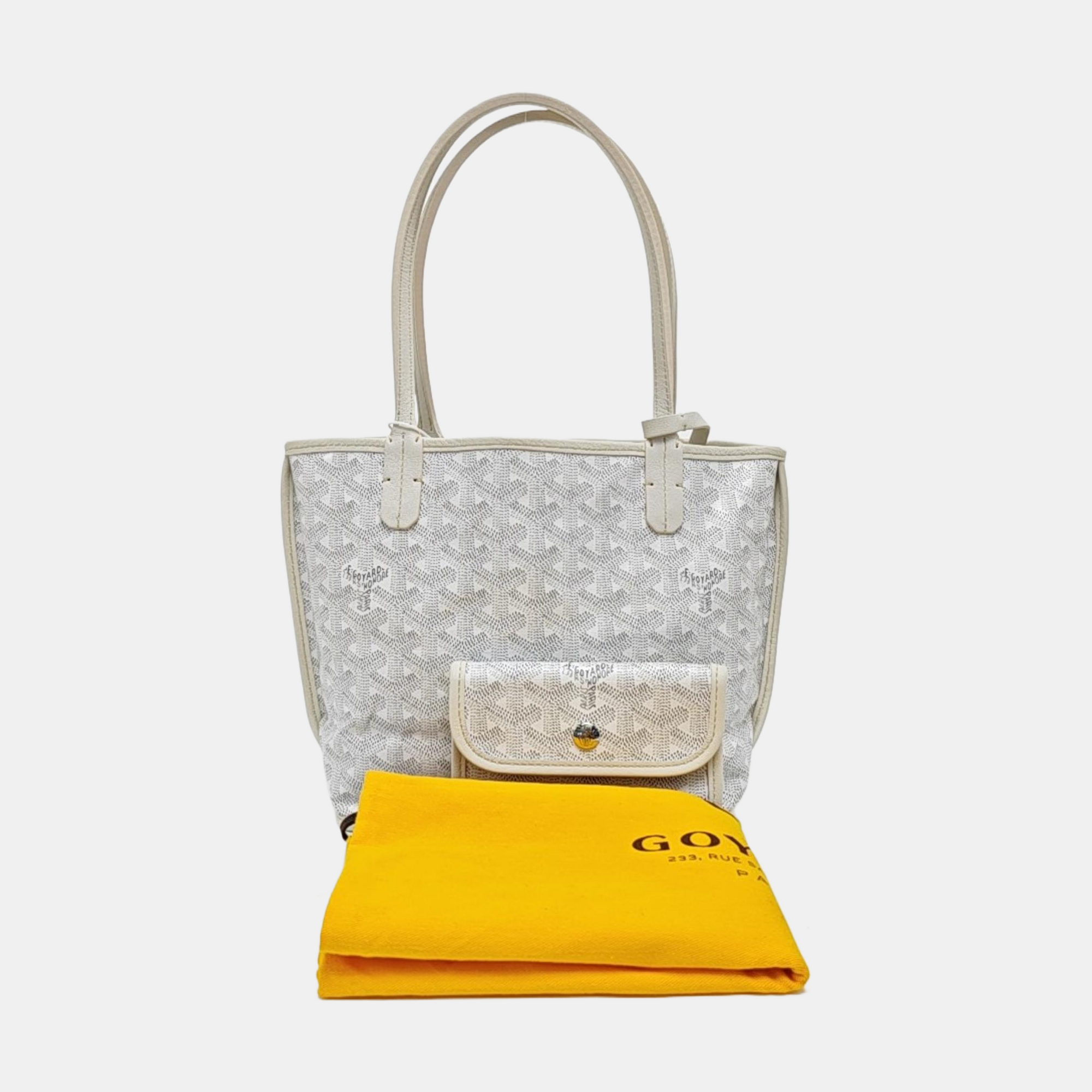 Anjou Mini Coated Canvas White