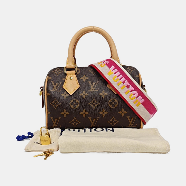 SPEEDY 20 Monogram Coated Canvas Brown