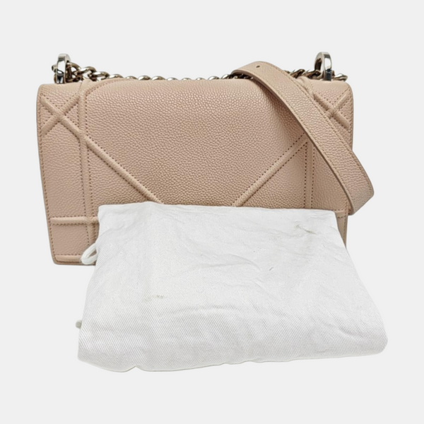 Diorama Small Cannage Calfskin Pink