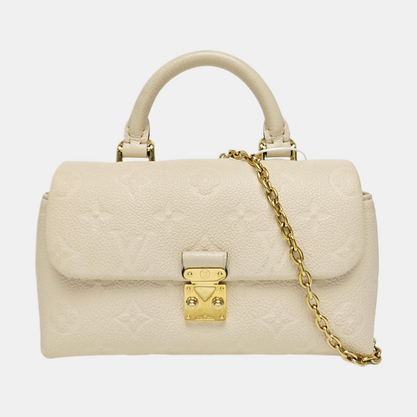NANO MADELEINE Nano Monogram Calfskin Beige