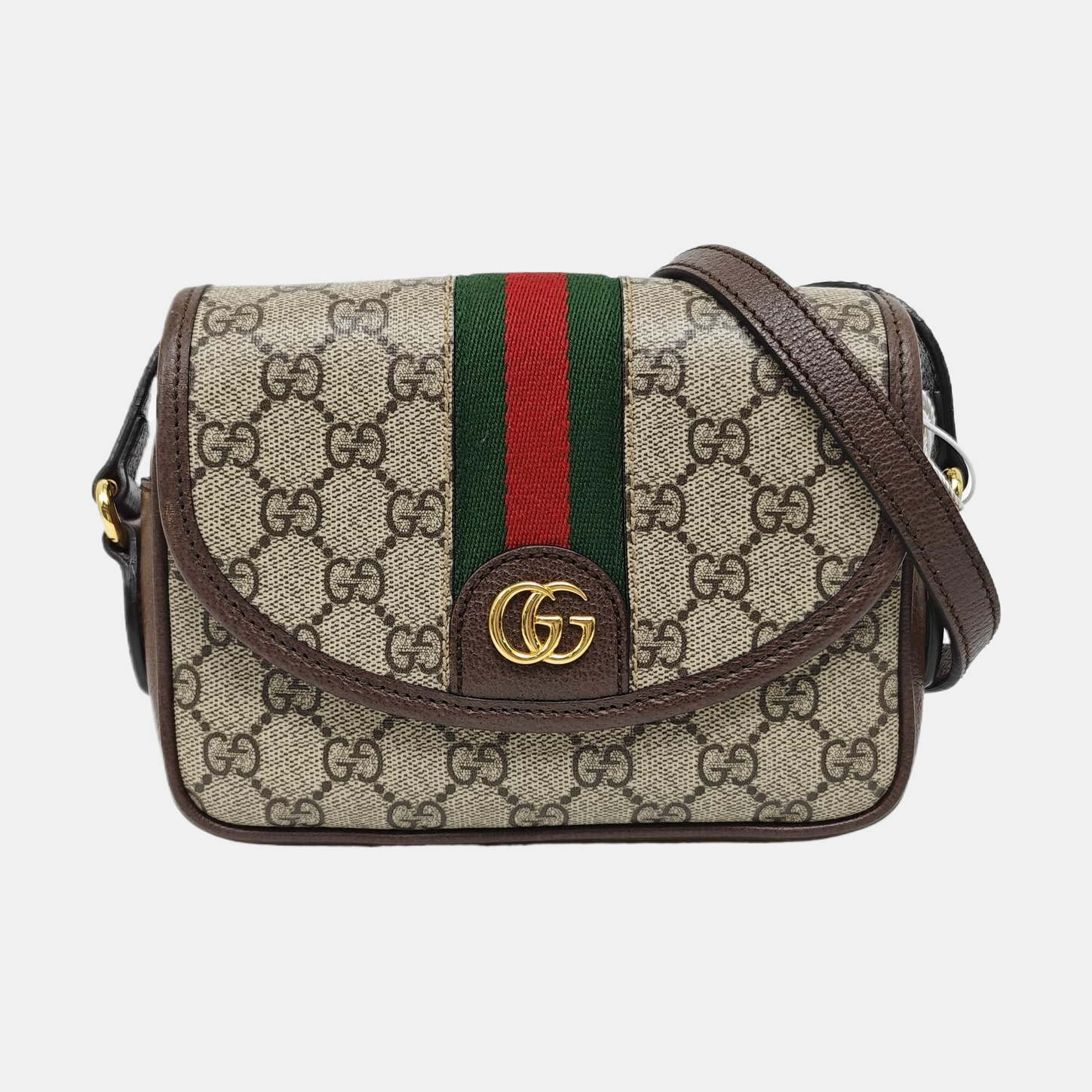 Monogram Coated Canvas Shoulder Bag Beige