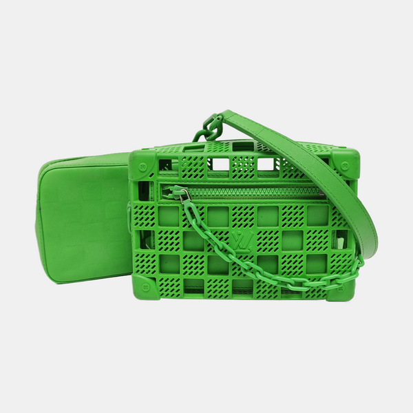 SOFT TRUNK Damier Rubber Green